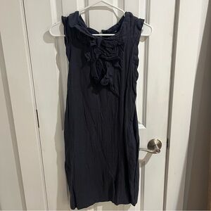 GAP Dark Denim Gray Ruffle Dress